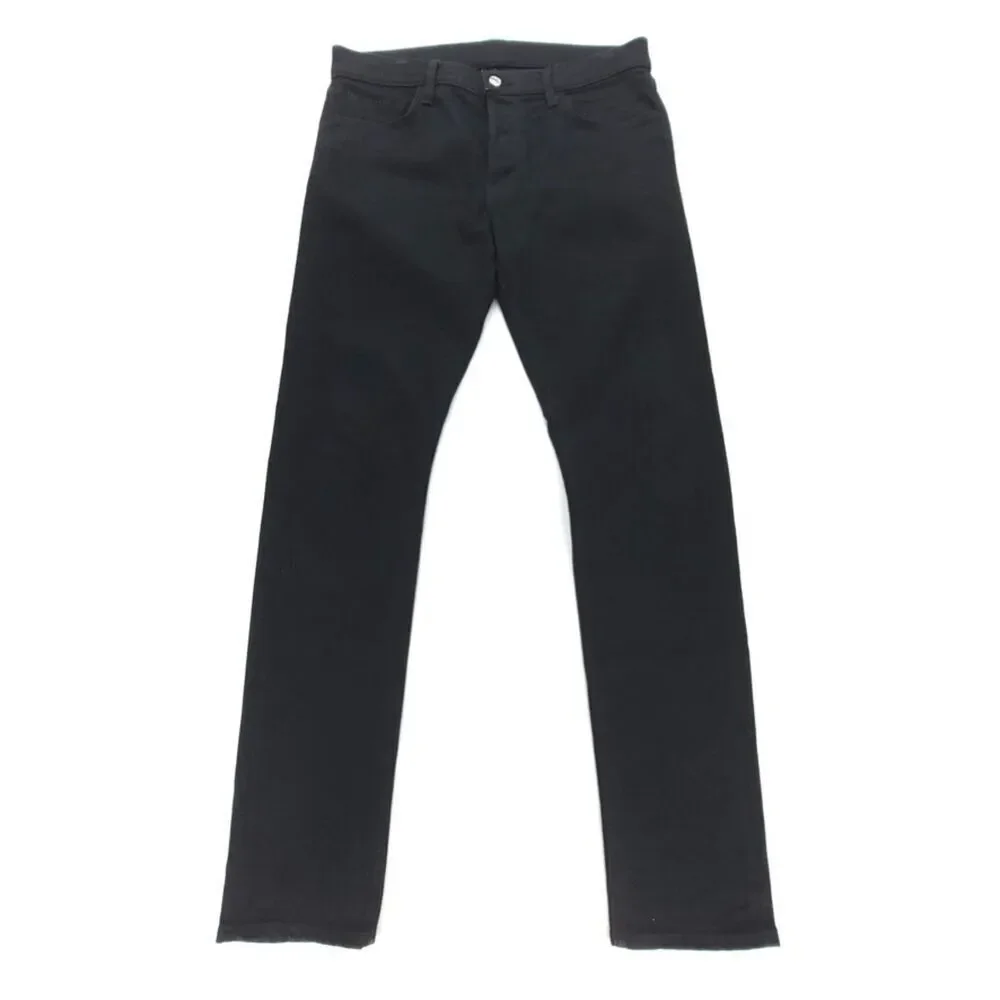BUCK MASON Slim Fit Japanese Selvedge Jeans Black Denim Minimal Quiet Luxury 34
